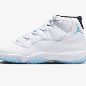Jordan Air 11  Retro in White & Baby Blue Size 12. Gently Used With Box.